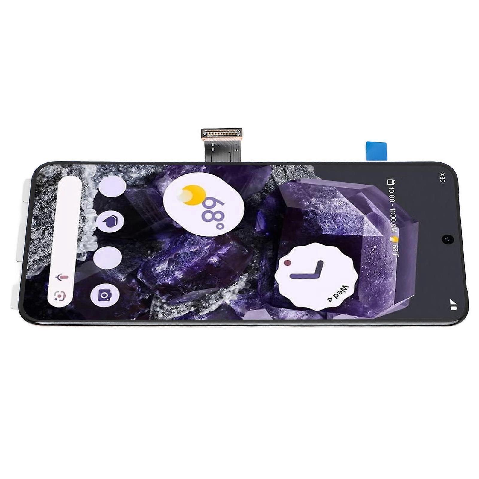6.2in Screen Replacement for Pixel 8 5G GKWS6 G9BQD Support Fingerprint 3D Touch LCD Screen Digitizer Assembly with Repair Tool 