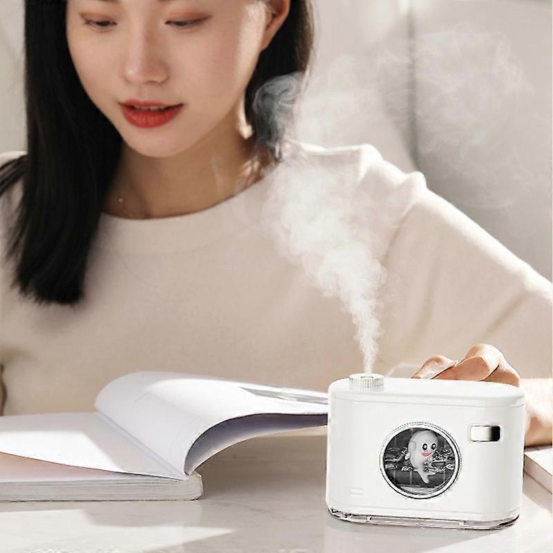 Q30 Desktop Mini Hydrating USB Dolphin Humidifier, Style: Plug-in Version (Snow White) Plug-in Version (Snow Peak White)