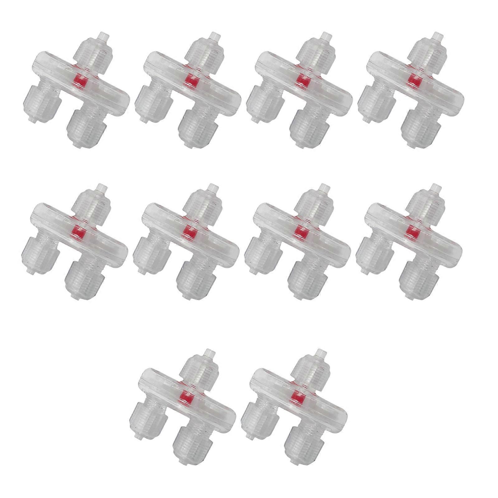Paquet de 10 clapets anti-retour pour pompes à air d’aquarium Tube 3/16 pouces Flux d’air unidirectionnels Empêcher le refoulement Accessoires d’aquariums