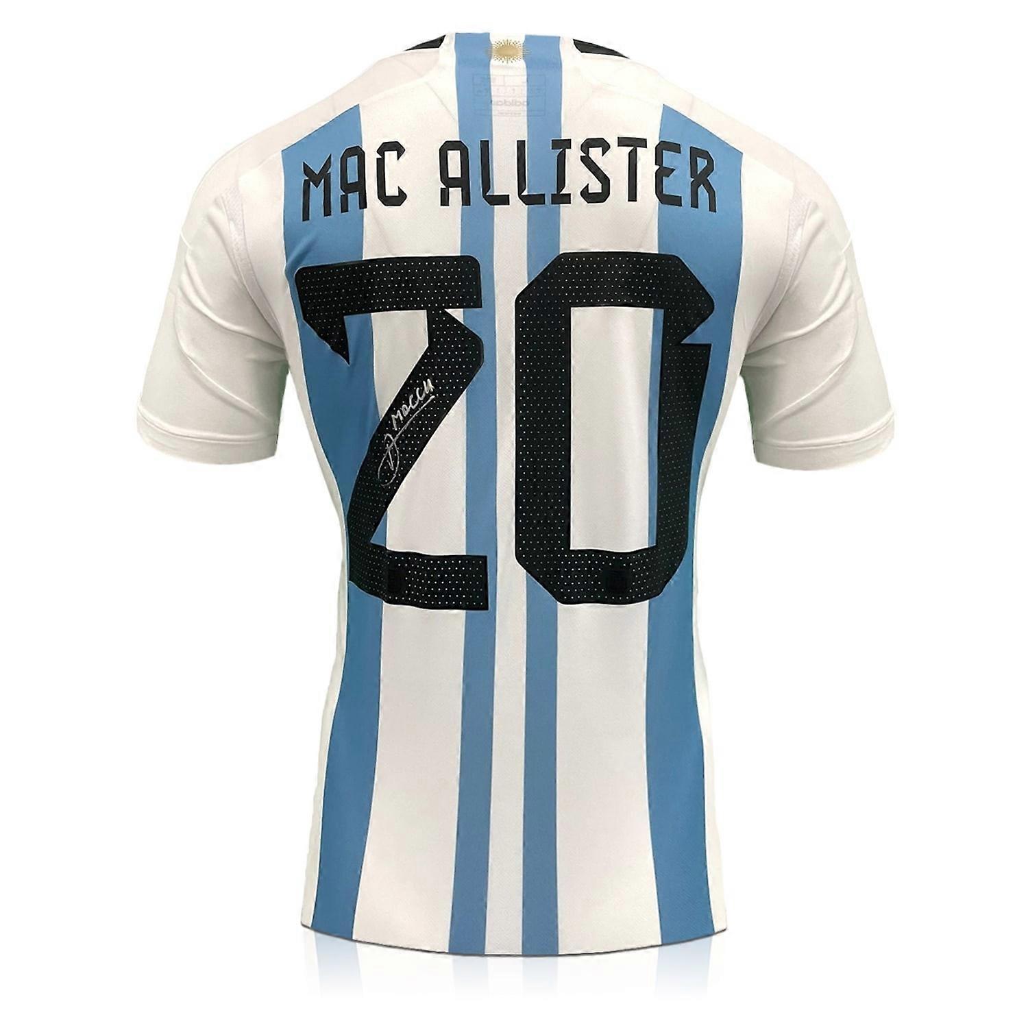 アレクシス・マック・アリスターがアルゼンチン2022-23サッカーシャツに署名