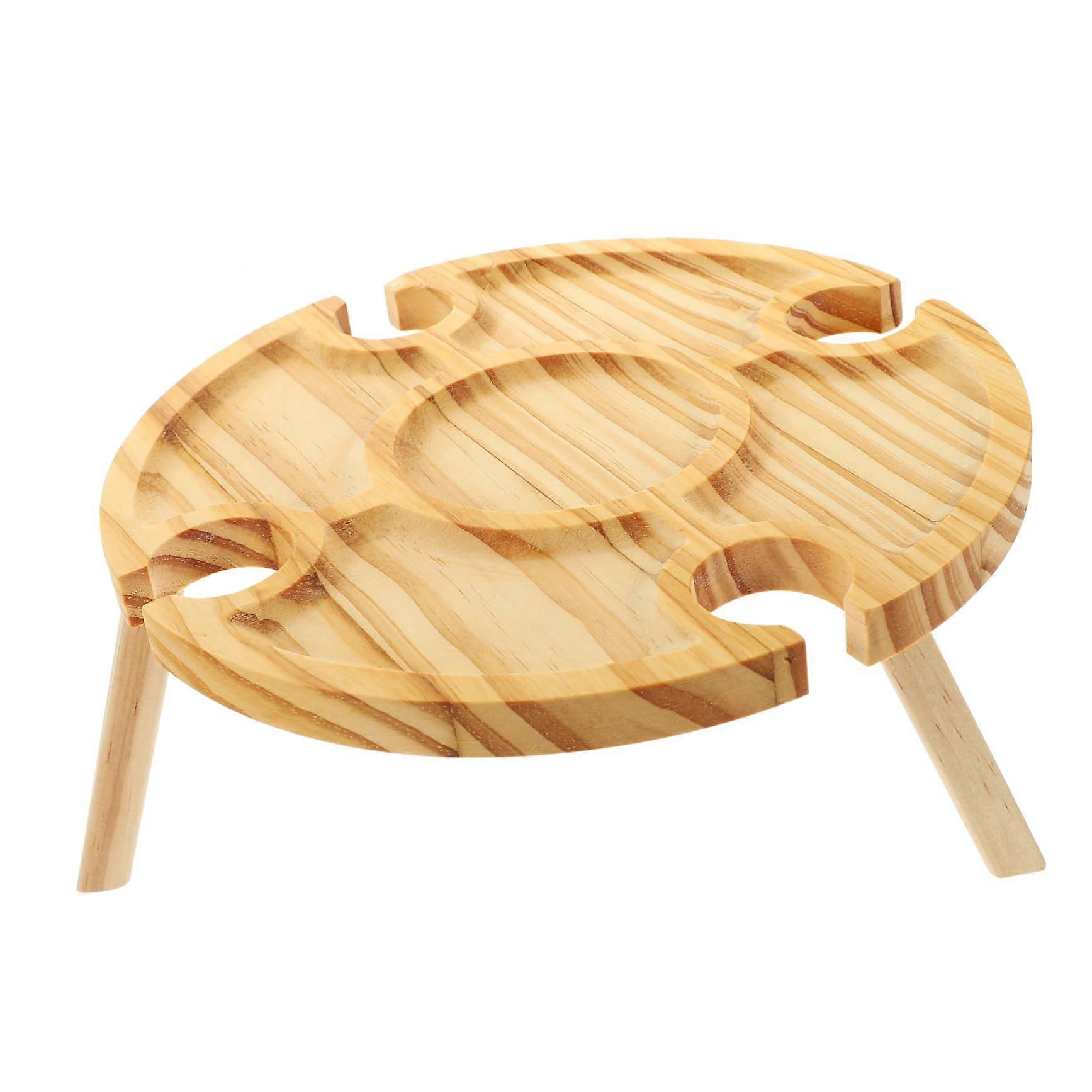 Folding table rack Small folding table Outdoors Picnic table wine table Small outdoor table Beach table picnic stand Wood