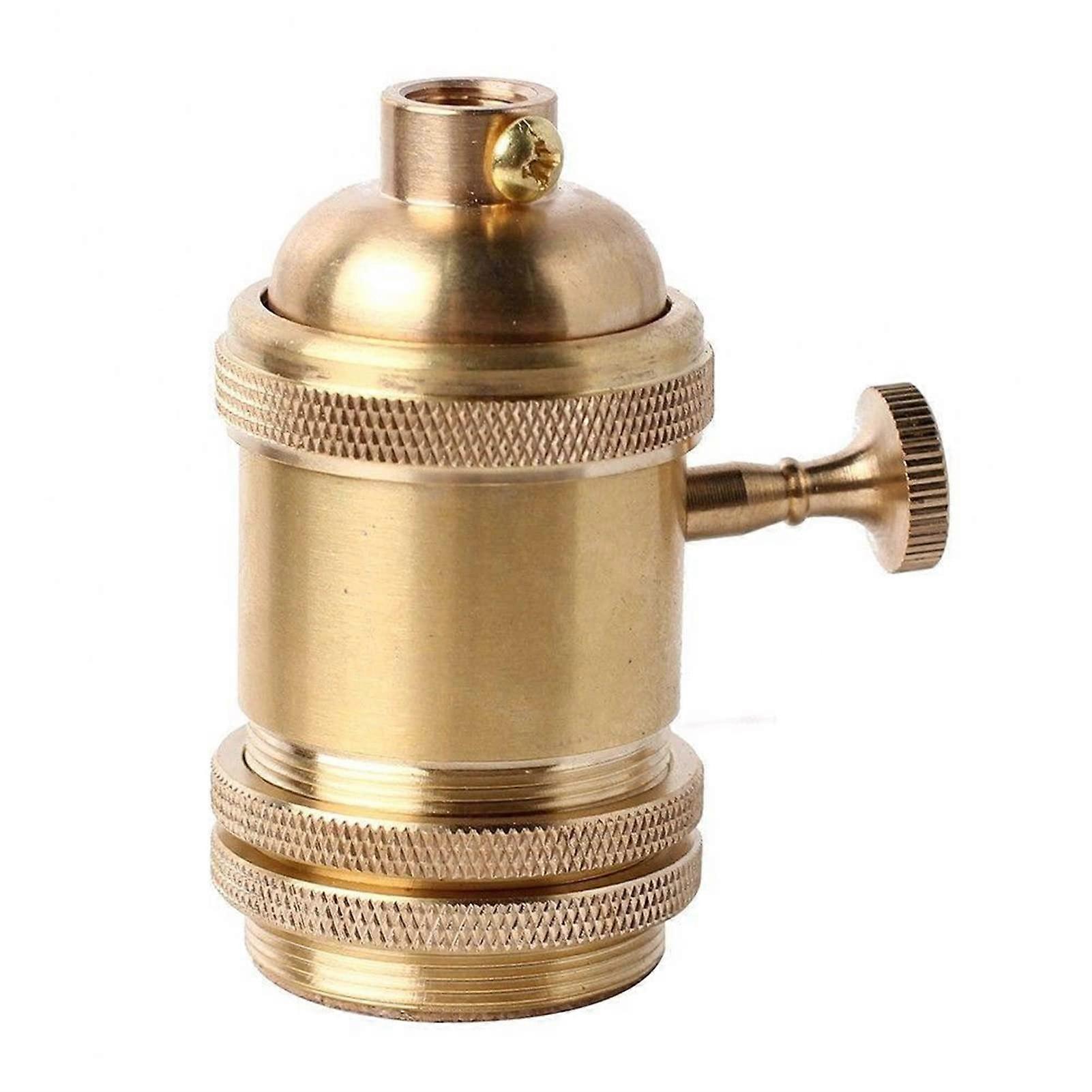 Weinlese-Retro-antiker Stil E26/E27 Brass Lamp Socket Converter For Edison-Compatible Bulbs