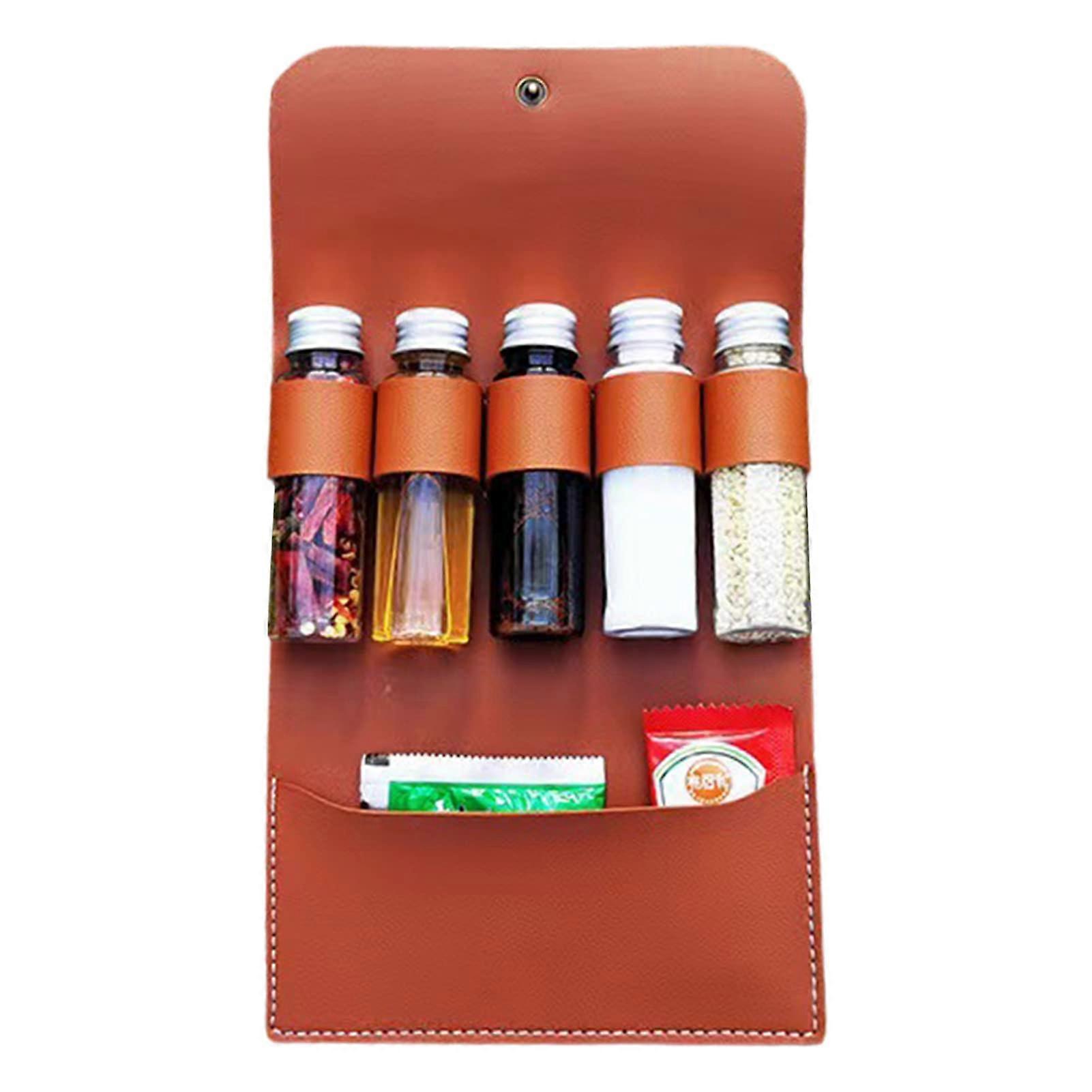 Spice Storage Bag Spice Bag Travel Spice Holder Spice Bag Spice Organizer for Camping, Party and Outdoor BBQ