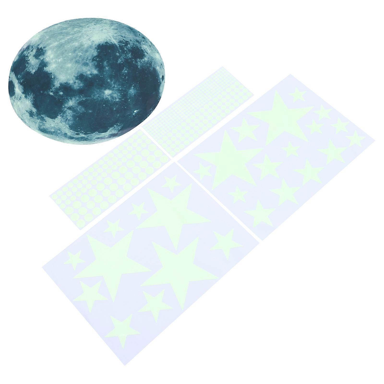 Glow in the Dark Wall Decorations Assorted Adhesive PVC Material 30cm