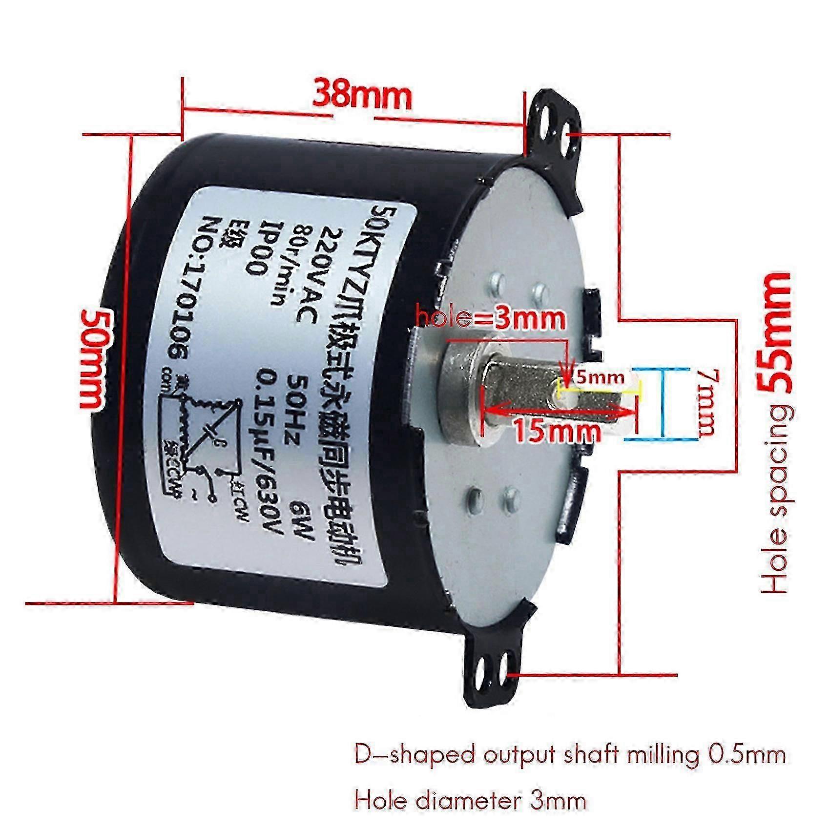 Miniature Permanent Magnet Synchronous Motor for 220V AC, 6-10W, Suitable for Various Applications