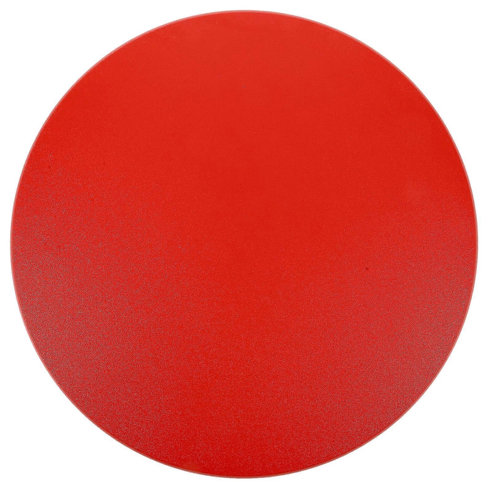 Solid Wood Red Round Stool Seat Replacement for Durable Stool Use
