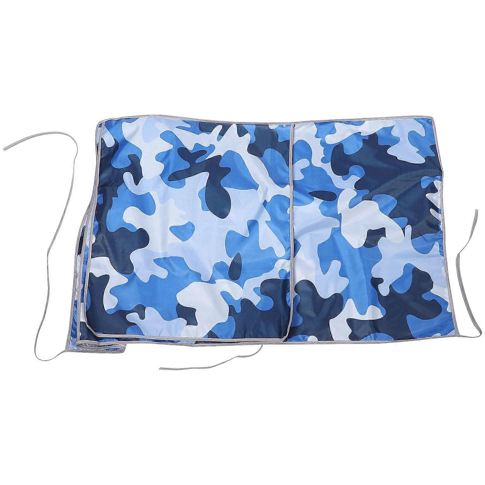 Air Conditioner Cover Heavy Duty Outdoor Ac Unit Protector Rectangular Camouflage Blue 90.00X60.00X30.00CM Rain Protection 1Pcs