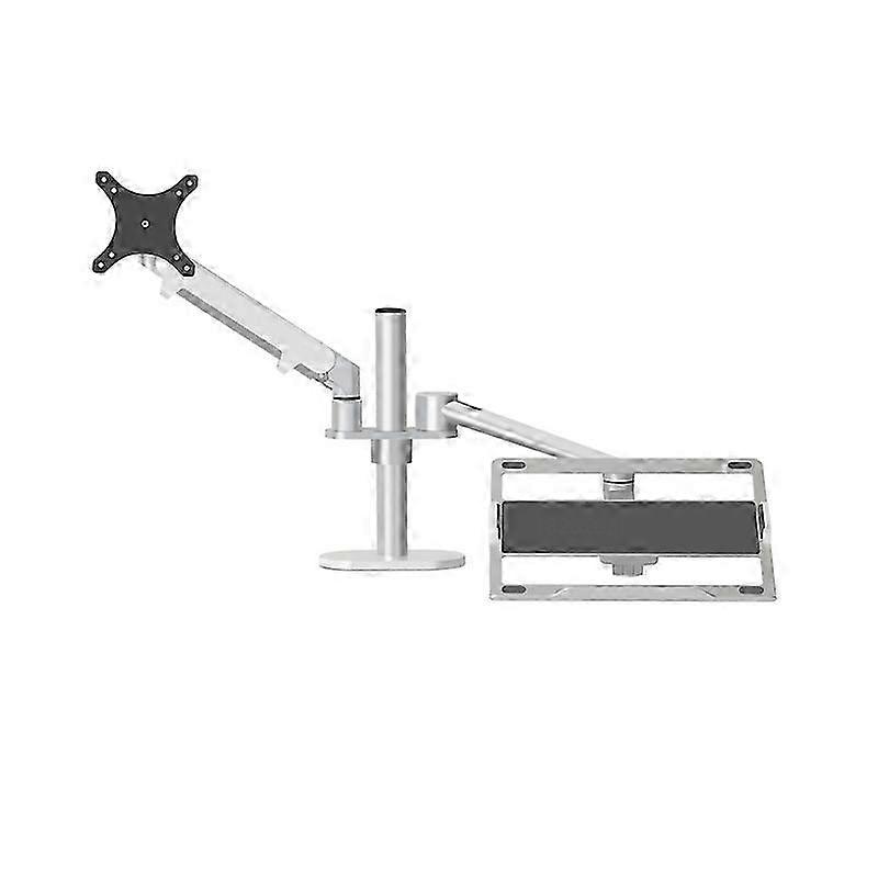 Ol-3s Supporto per computer desktop regolabile in altezza in alluminio per monitor da 17-32 pollici e 12-17 pollici