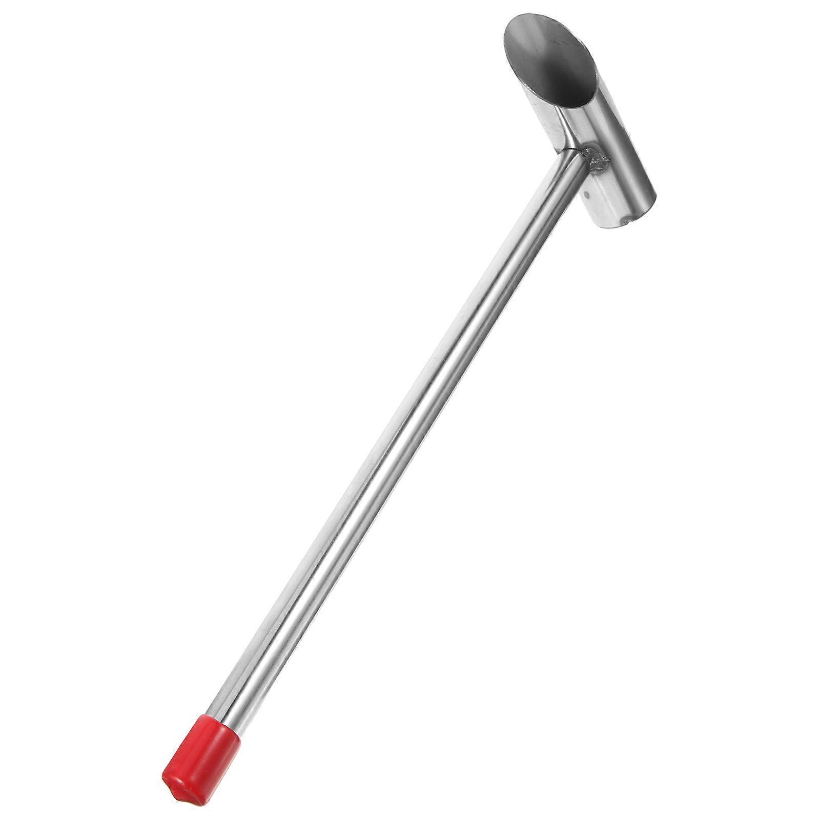 Stainless Steel Marshmallow Sugar Spoon with Long Ergonomic Handle, Comfortable Grip Food Scoop for Kitchen and Commercial Candy Floss Machines