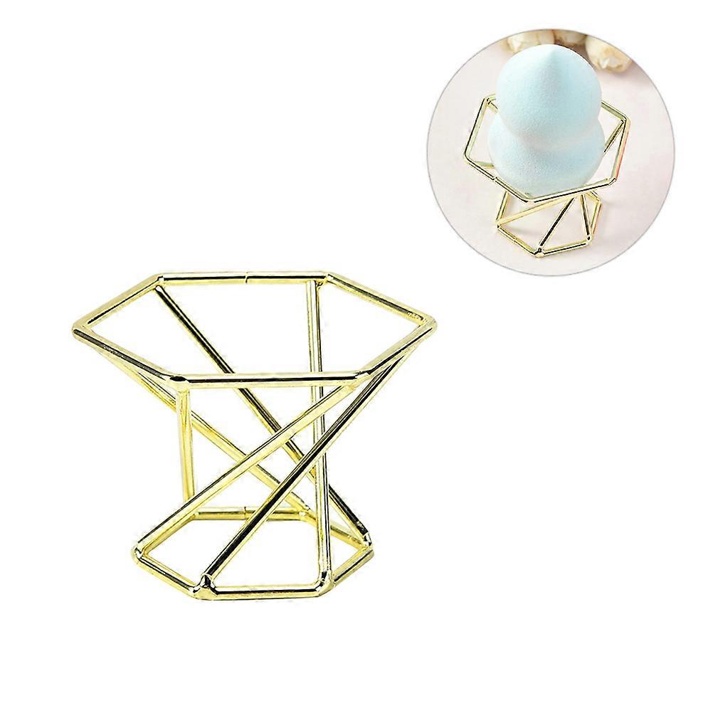 رف تخزين نفخة على شكل بيضة صينية نفخة فولاذية كربونية ملحق أنيق ذهبي 5.50X5.50X4.50 سم نفخة تجفيف 2 قطعة