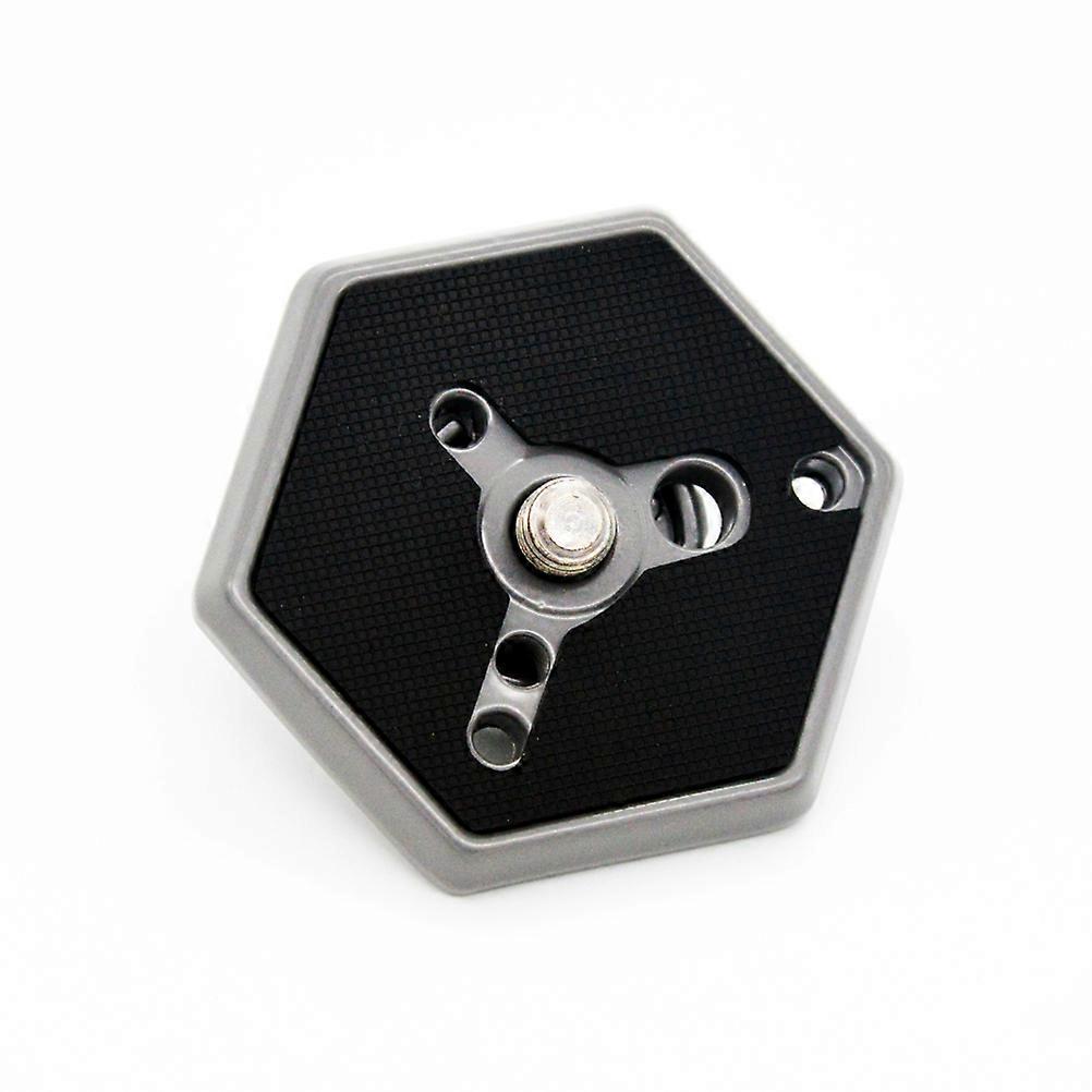Camera Tripod Plate Hexagonal Quick Release Photography 7.40x7.40x3.50CM Silver 1Pack
