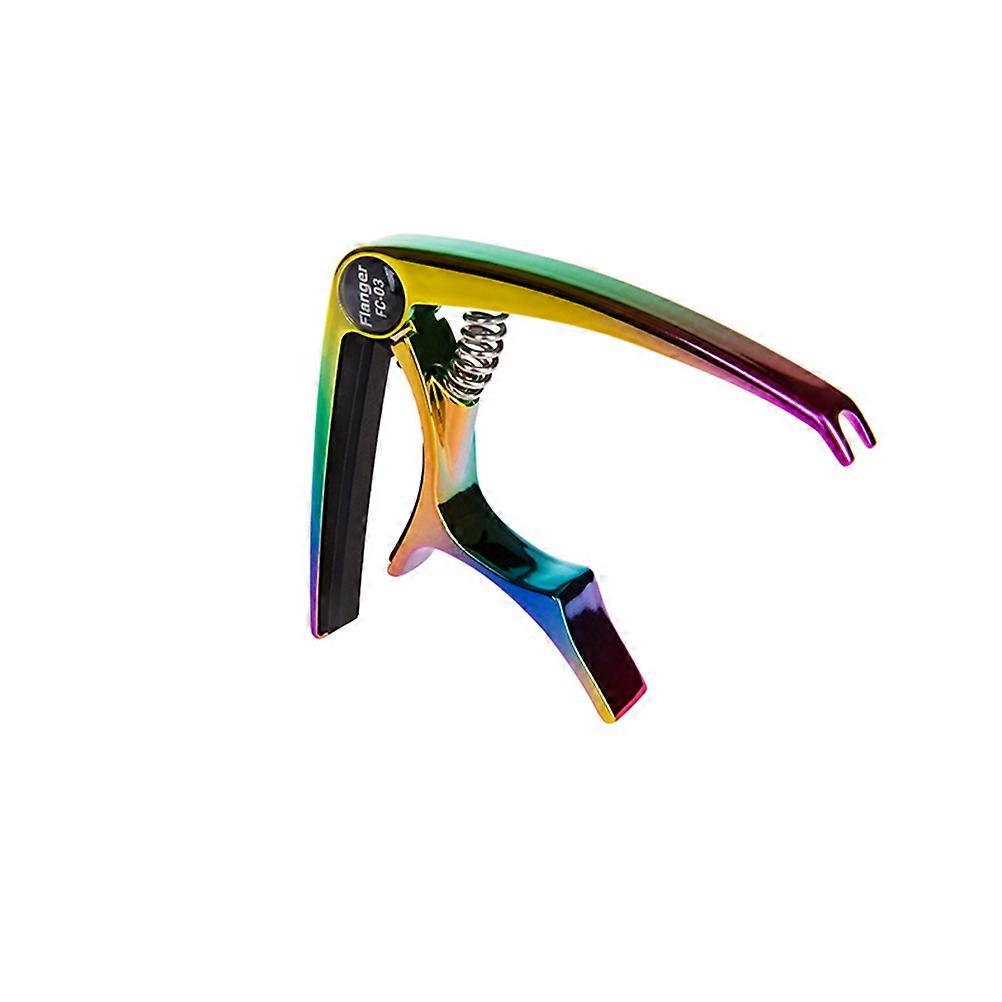 Guitar Capo For Acoustic Guitar Metal Material Rainbow Color Quick Release 1Pcs
