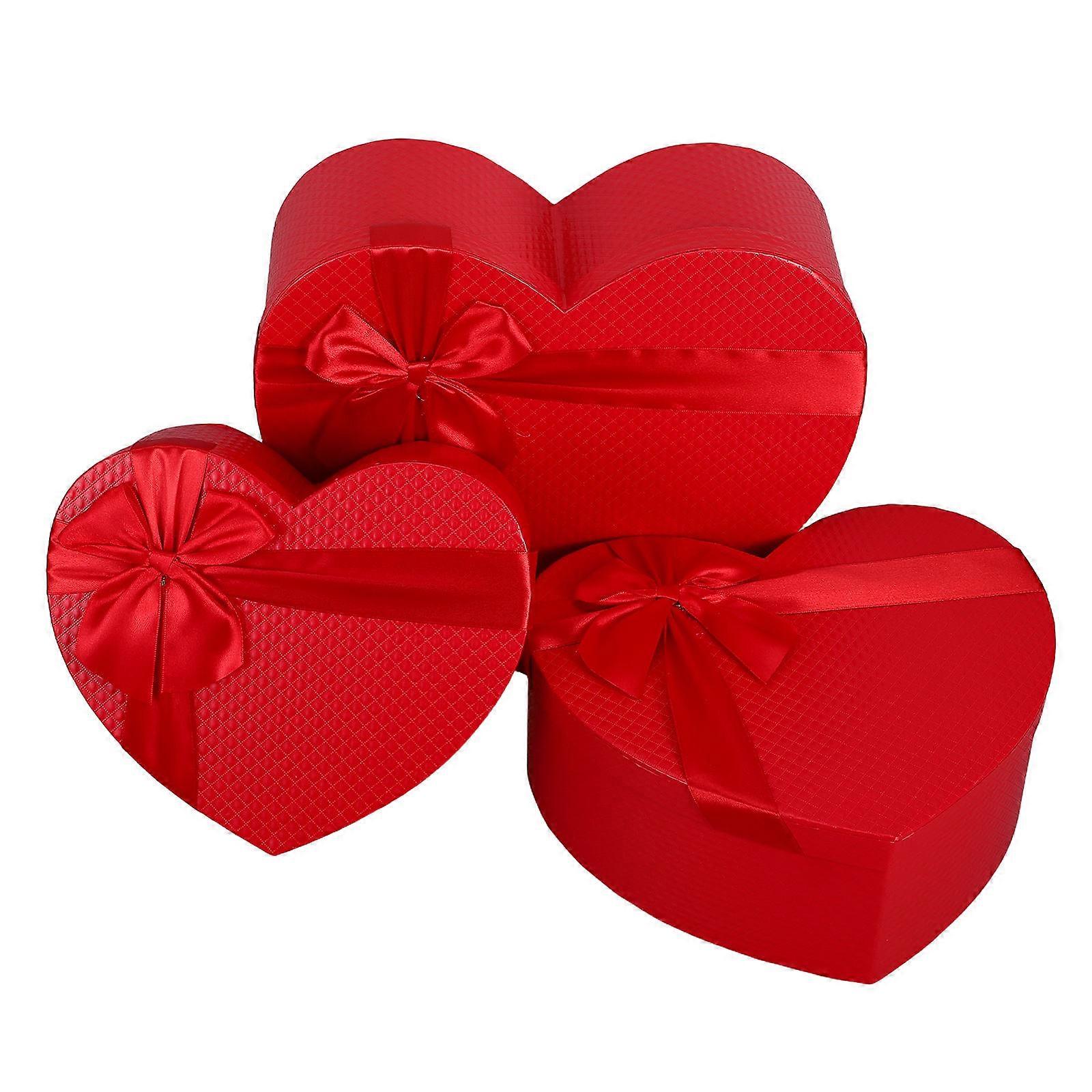 Valentine Packaging Box Present Boxes Decorative present Boxes Couples Valentine S Day Heart Shaped 3Pcs