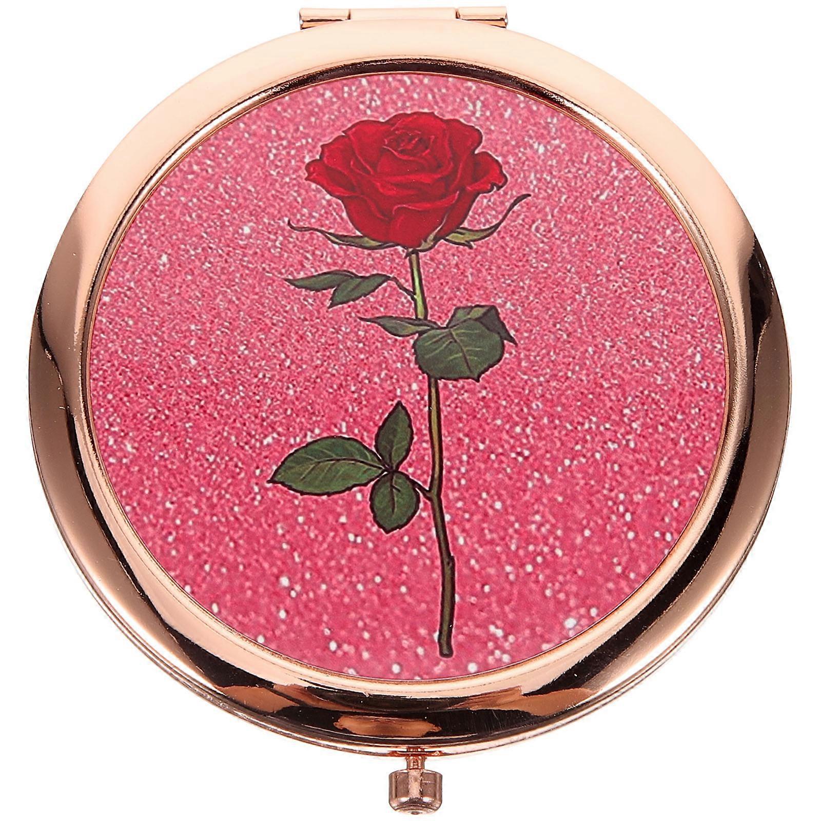 Mirror for Purse Foldable Lightweight Mini Double Sided Mirror for Women Daily Use 7x7cm Multi Material Reflect Clear Picture 1Pcs