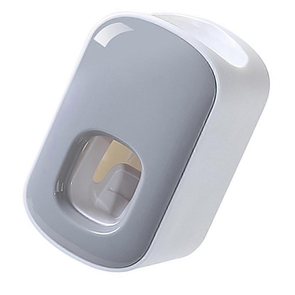Toothpaste Automatic Toothpaste Double Squeezer Practical Wall-Mounted Toothpaste Rack For Daily Use Bathroom Grey 7x6x11.3Cm 1Pack