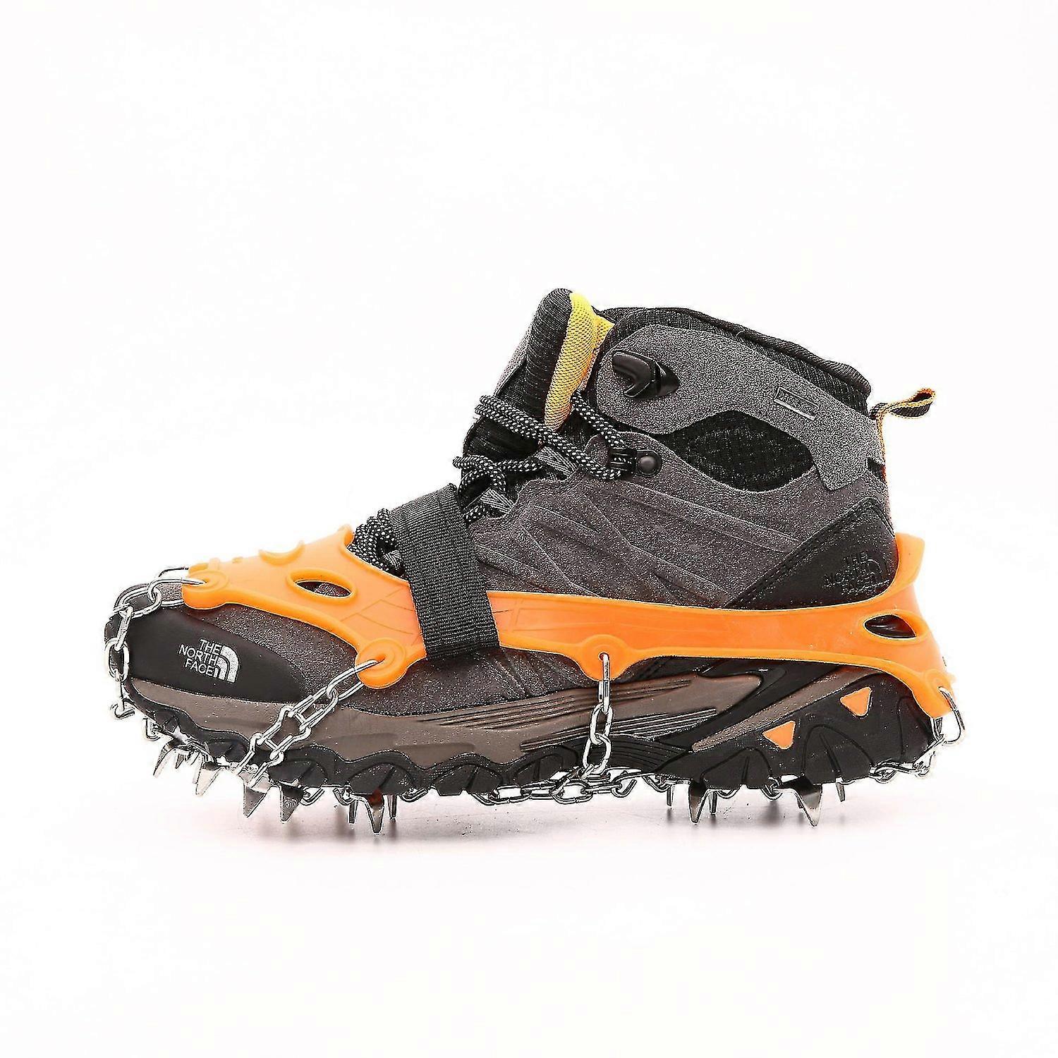Ice Cleats, Crampons For Hiking Boots And Snow Shoes Climbing Spikes Grippers For Traction With Chai