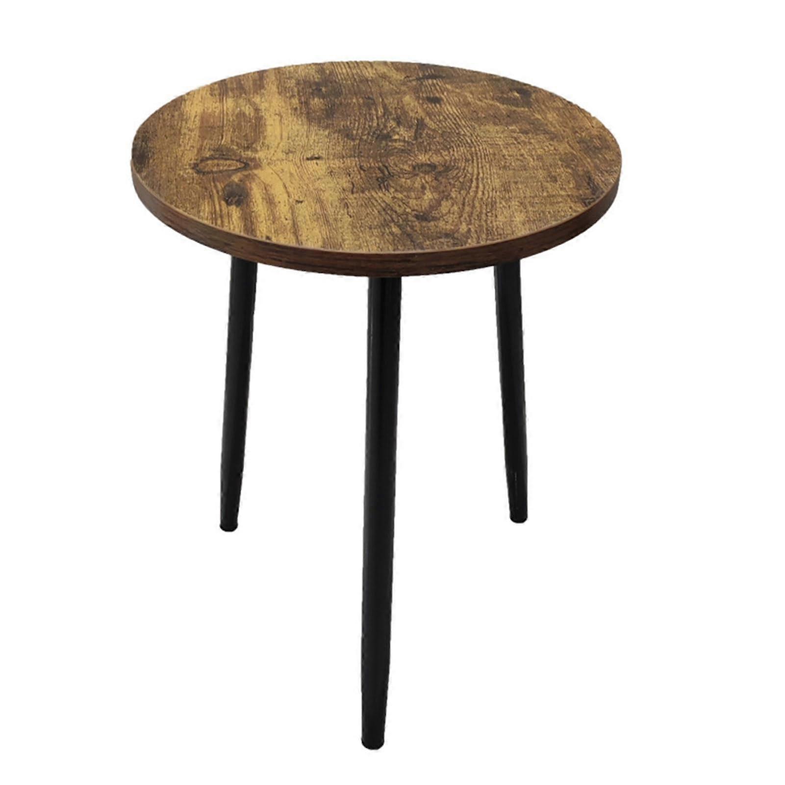 vintage spacesaving multifunctional brown round table bedroom Ref: 4638