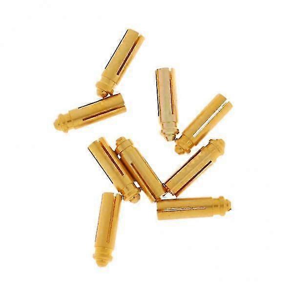 2xSet of 9 Pieces Anodised Aluminum Dart Flight Savers / Protectors Gold