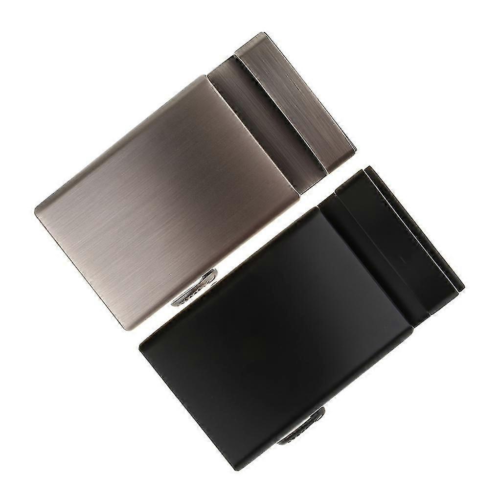 2 Mens Ratchet Belt Buckle, Automatic Slide Buckle for Belt Strap 34-36mm