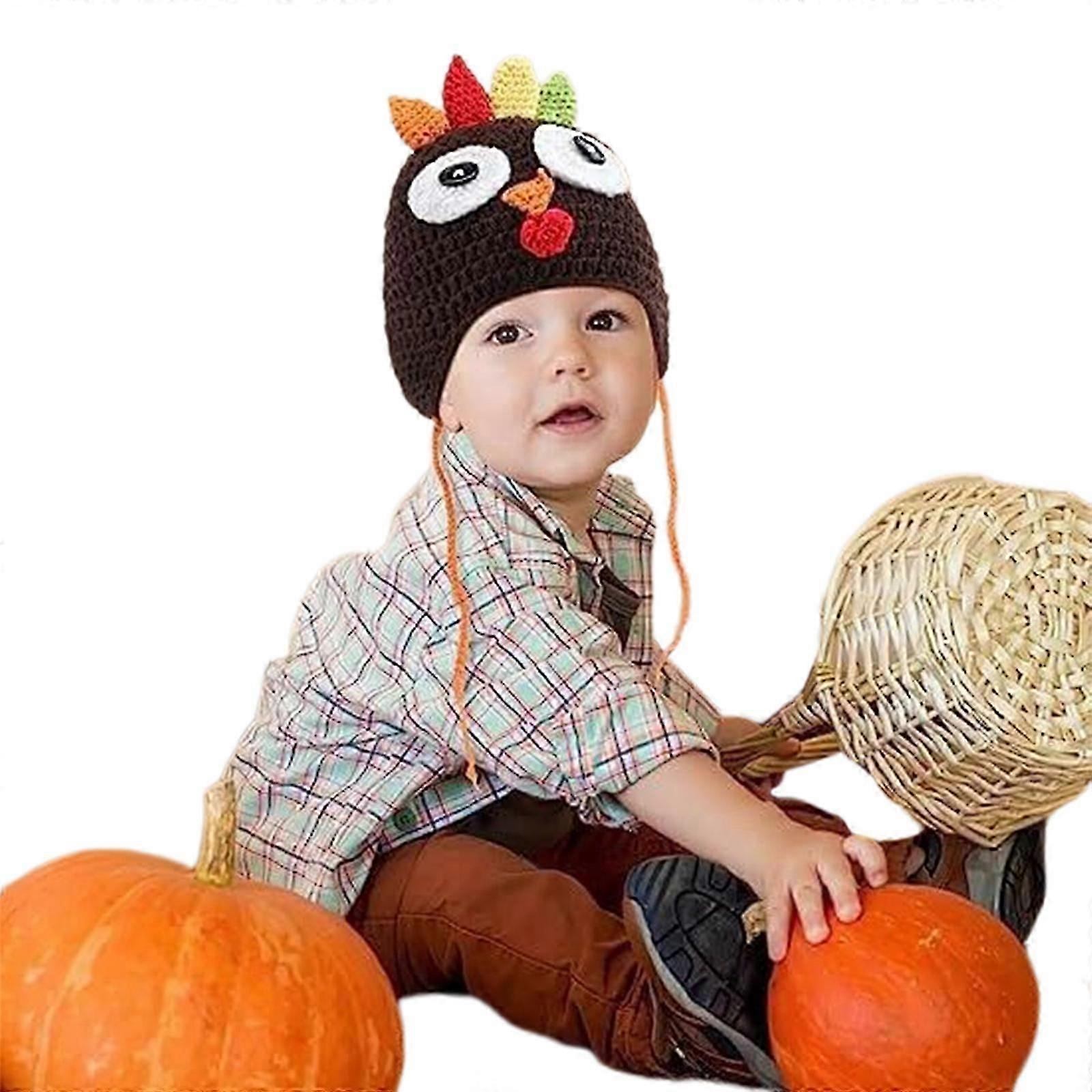 Szép pulyka kalap felnőtteknek horgolt sapka fülvédő sapka téli meleg parti sapka hálaadás parti kiegészítők fejdísz stílus 8 gyermek