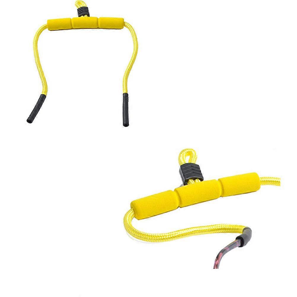 Eyeglass Straps Holder Adjustable Eyewear Retainer Daily Use Yellow 51.00X5.00X1.00CM Fiber 1Pack