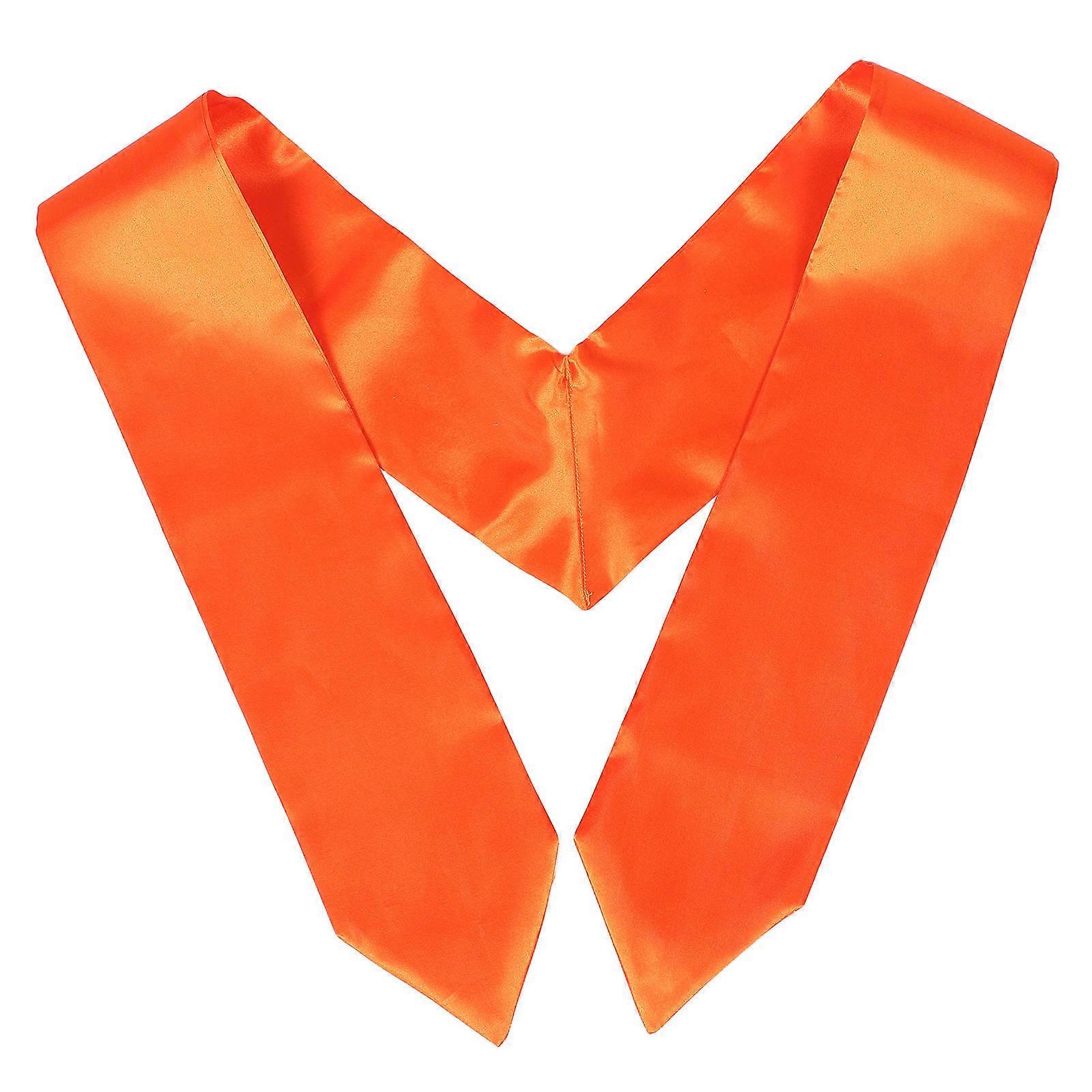Sashes For Senior Elegant Orange Graduation Accessory For High School And College Recognition of Achievements 89.00X89.00X0.10CM 1Pack