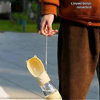 Portable Dog Water Bottle Dispenser for Small Cats Outdoor Walking Travel Hiking Drinking Bowls, B