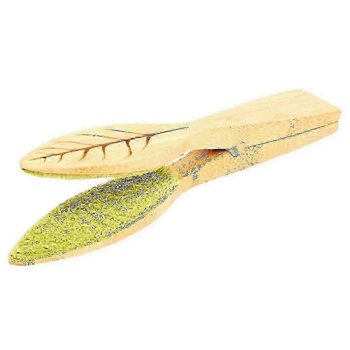 Plant Leaf Cleaning Tongs with Wooden Handle, Leaf Lint Cleaner Tool