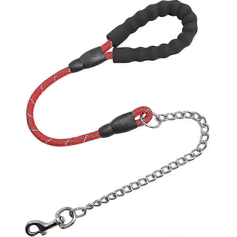 Durable Nylon Rope Anti-Chewing Dog Leash for Medium and Large Dogs 3 FT 1/2''