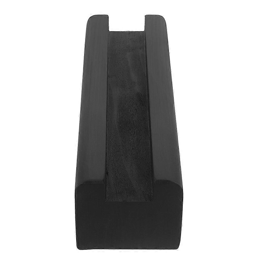 Wood Display Stand Floor Mirror Holders Black Rectangular 1Set