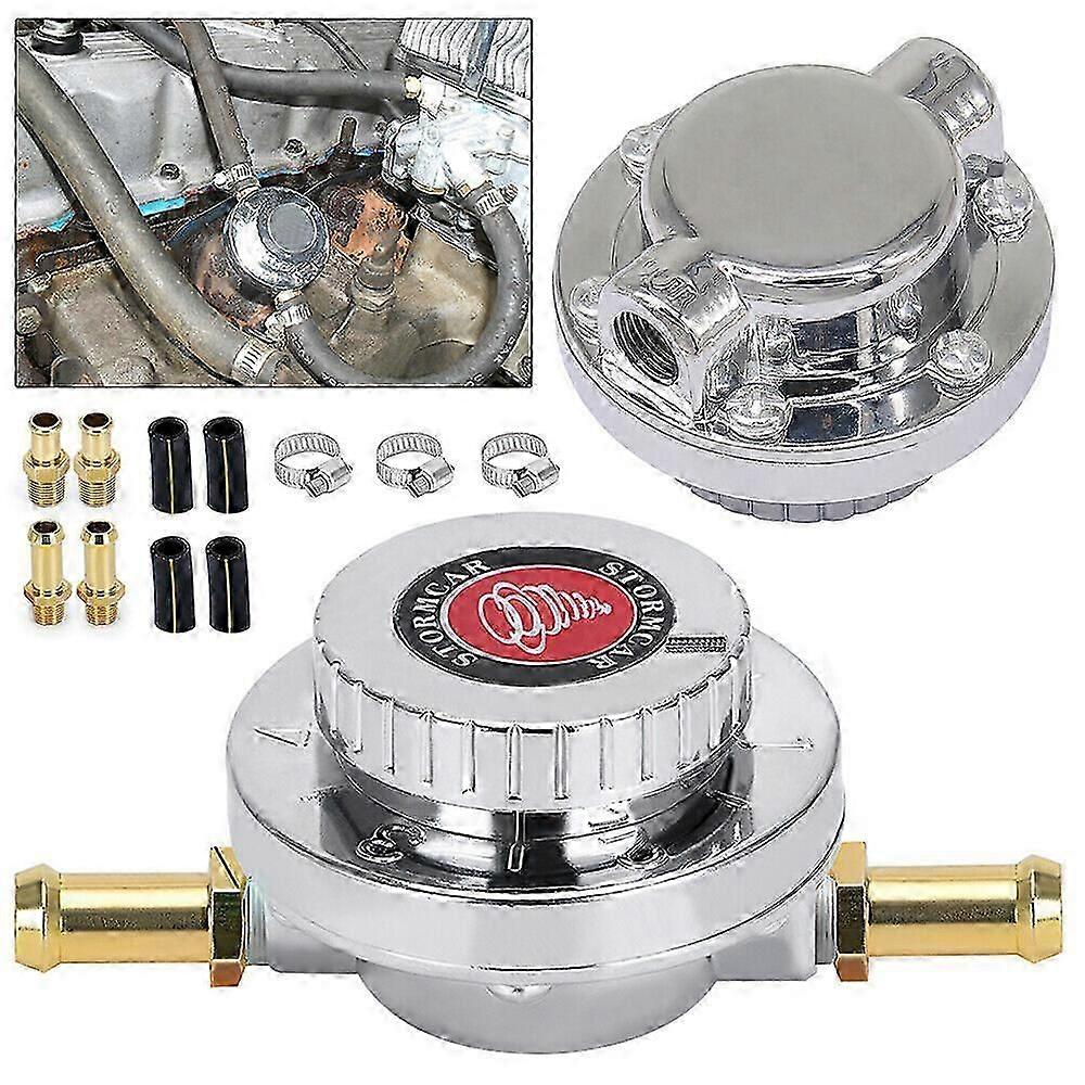 Adjustable Fuel Pressure Regulator Kit For Carburetor Engine Uk