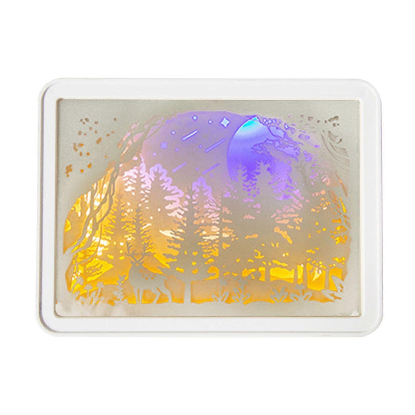 2025 Latest Model  Papercut Light Box Soft Warm Light Romantic USB Battery