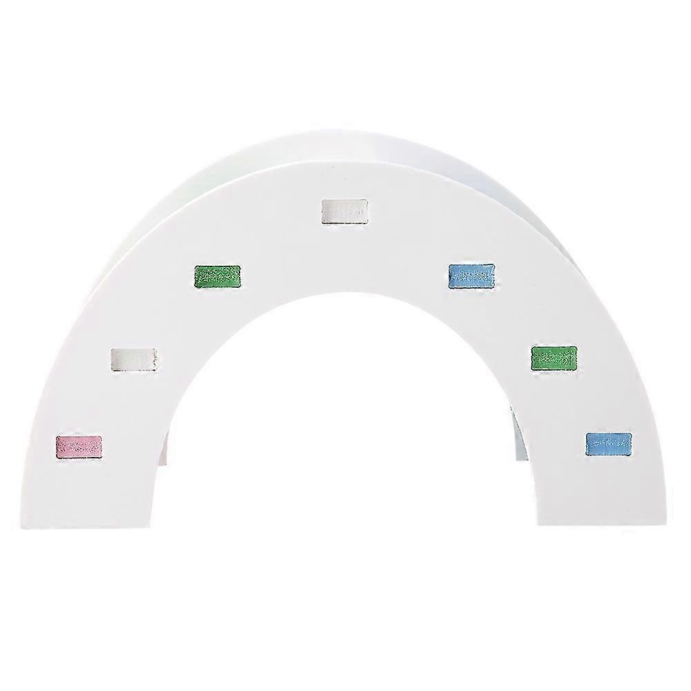 Grande giocattolo di attività del ponte di gioco del criceto di legno con altalena arcobaleno per animali domestici