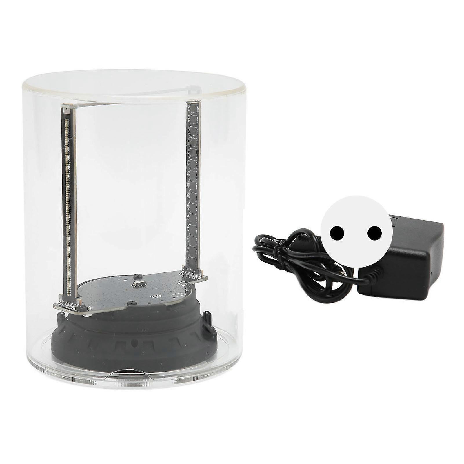 3D Hologram Fan with 160 LEDs, 32GB Memory, WiFi Control, Clear Cover, EU Plug