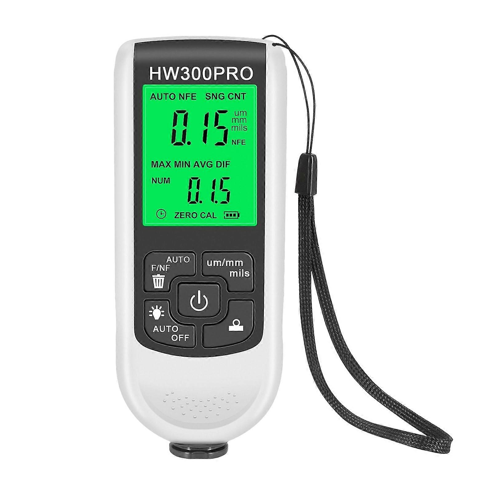 Coating thickness gauge, paint thickness gauge, automotive paint meter, 0–2000 µm