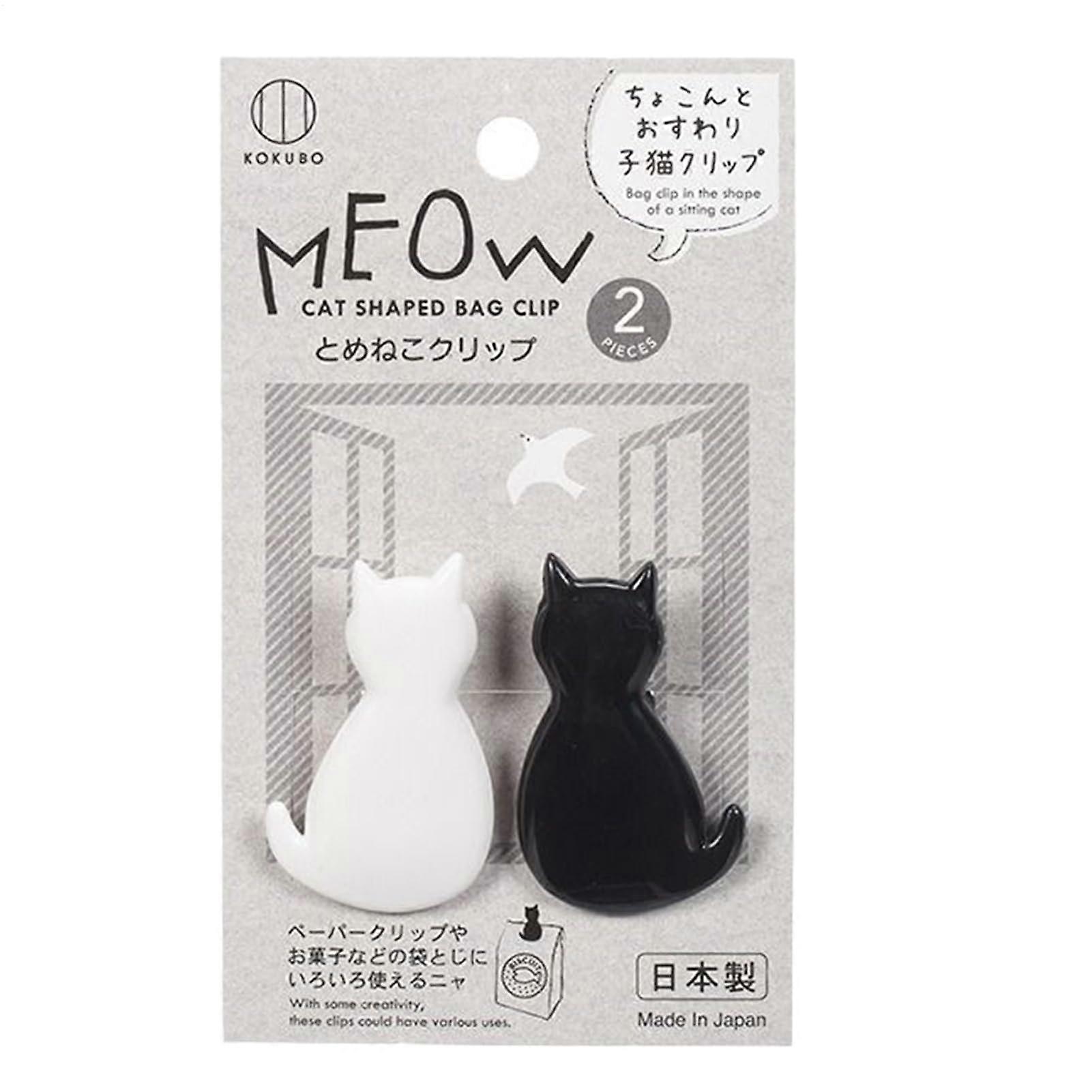 Beutelclips - Cat-Themed Snack Clips for Food Storage, 2 Pack Practical Kitchen Organizers for Chips and Bread