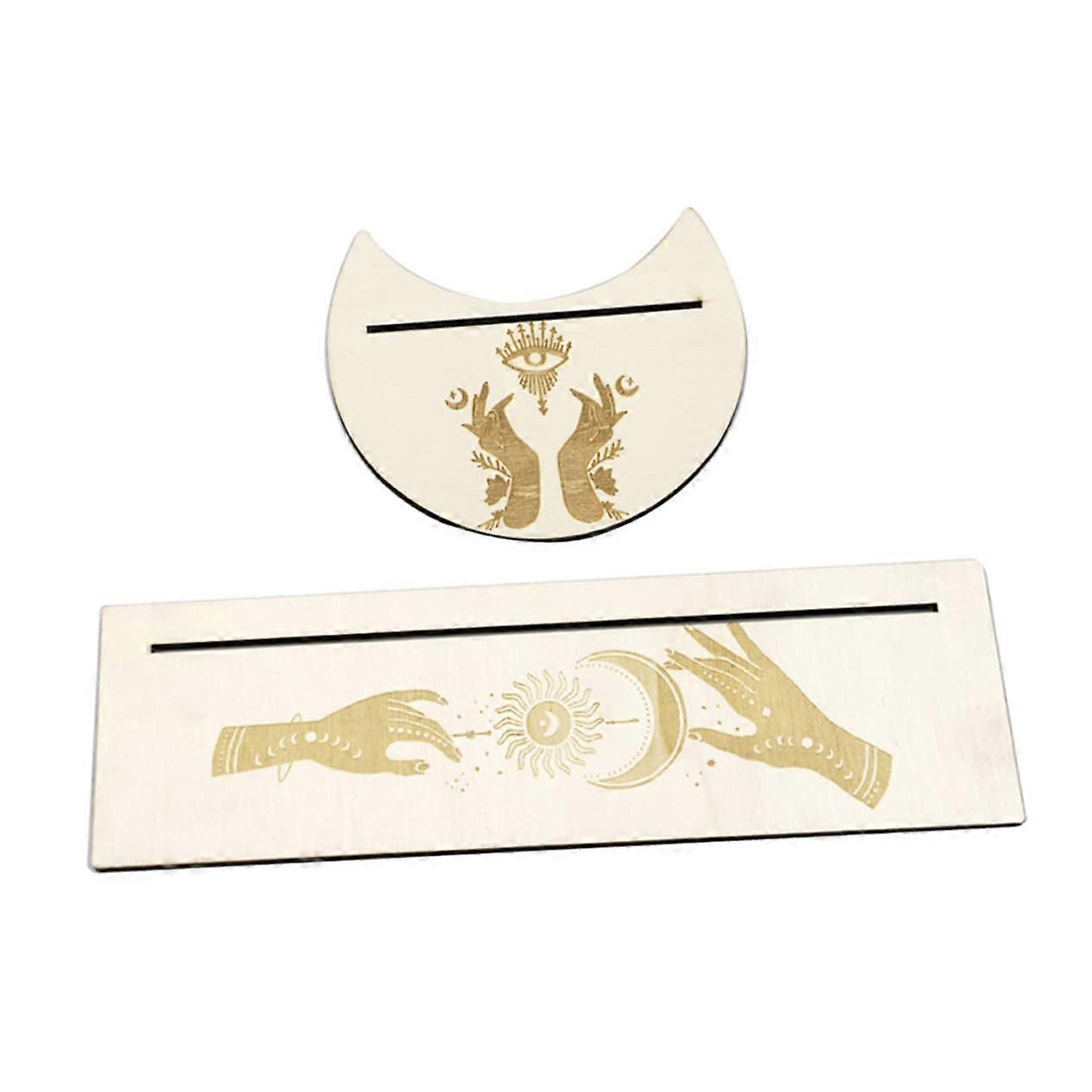 Tarot Card Holder Stand 25X7.5CM Wooden Display Stand for Large Playing Cards and Tarot Decks Assorted Colors