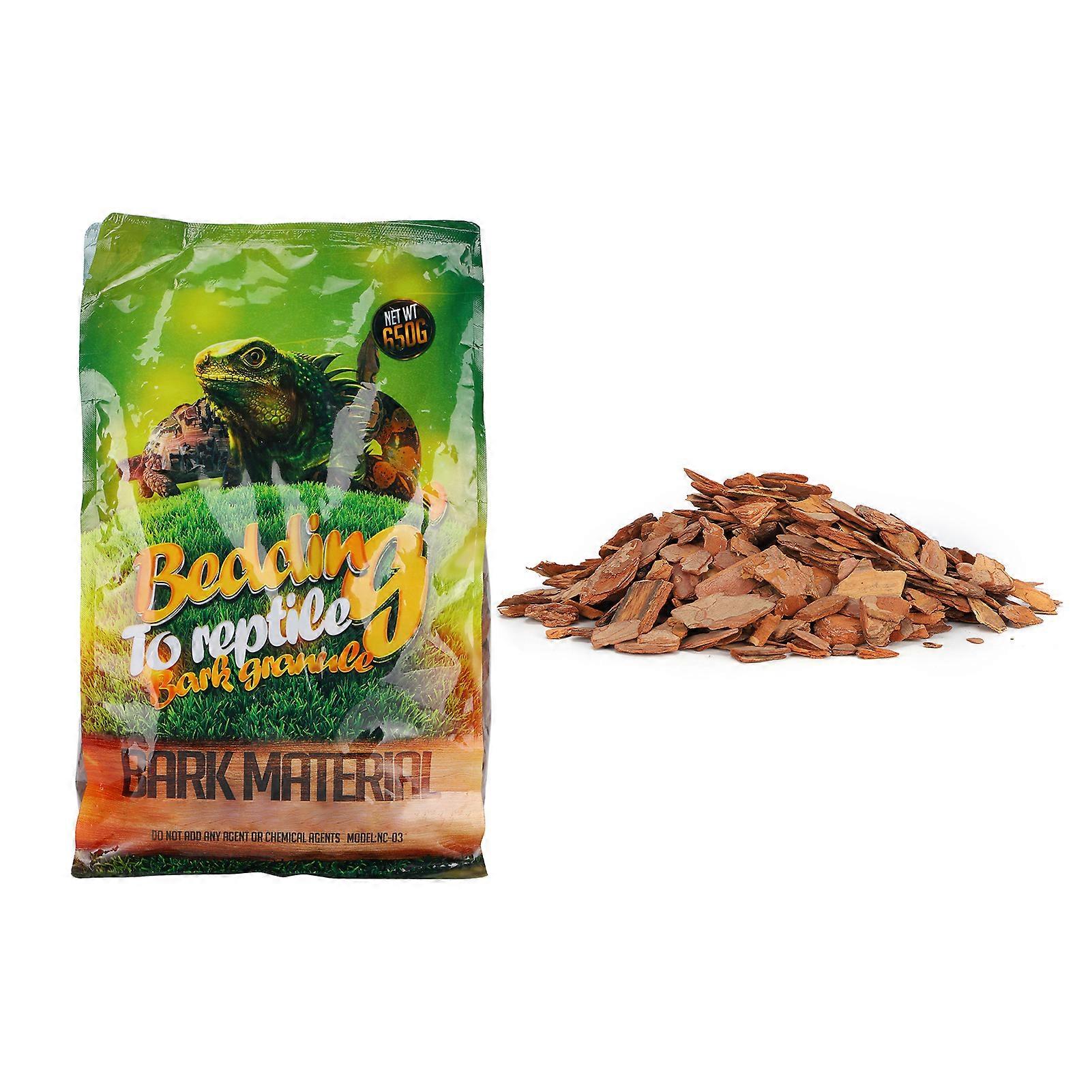 650g/bag Forest Terrain Bark Fine Chips Natural Wood Log Terrain Substrate for Reptiles