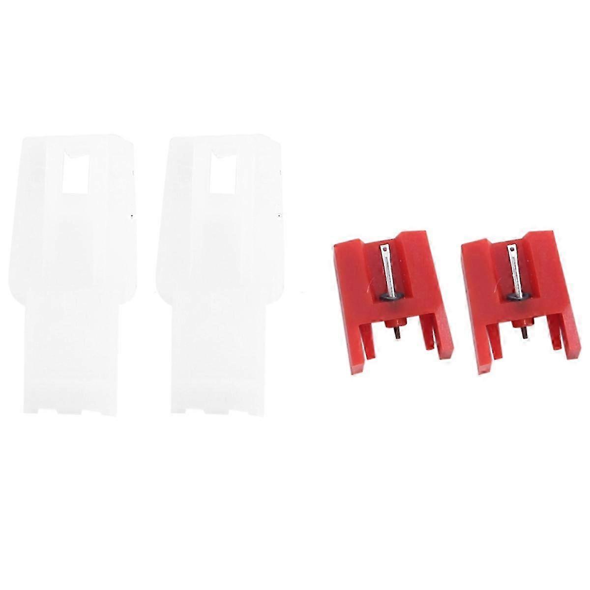2PCS Turntable Stylus Dynamic Magnetic Needle Record Player Vinyl LP Gramophone Replacement Accessor Edition 0710