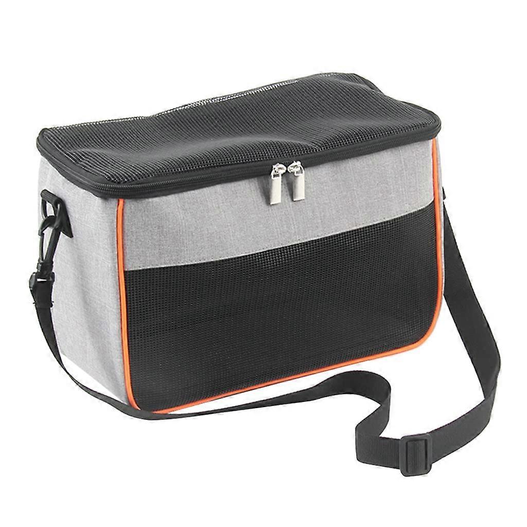 Small Pet Carrier with Adjustable Shoulder Straps, Ventilated Design for Finches, Parakeets, and Rabbits, Travel Size