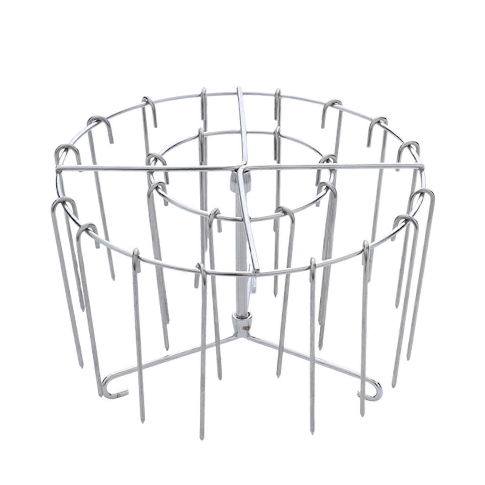 Grilled for air fryers  vertical support in stainless steel for grilling, vertical skewers for and chicken for preparing food on home barbecuing