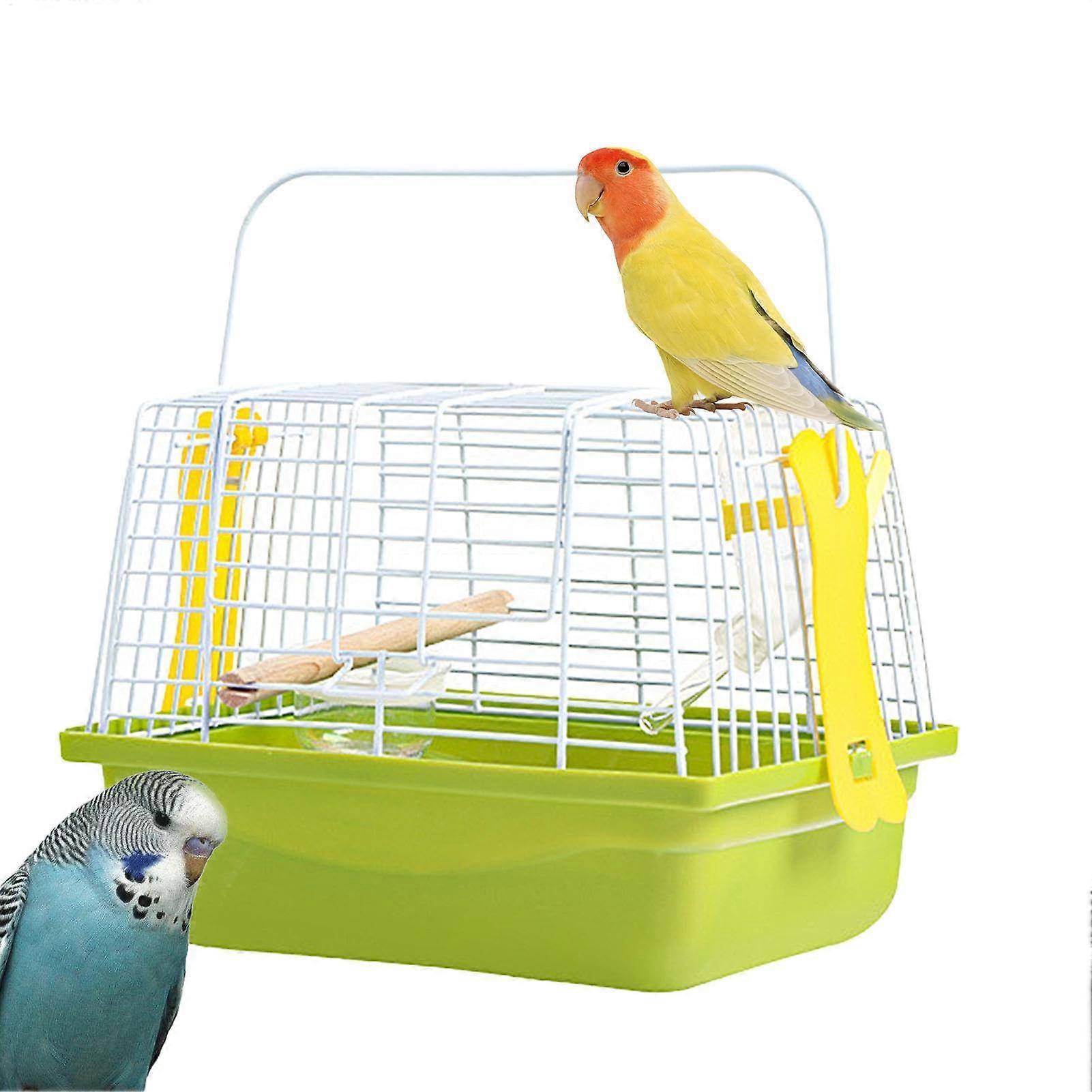 Portable Bird Carrier with Carry Handle 23x17x17cm