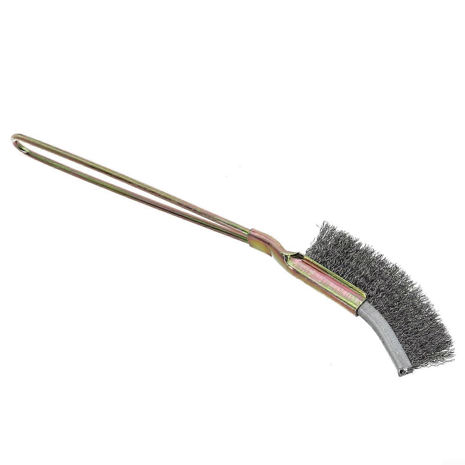 Wire brush set with soft grip, comfortable and efficient for cleaning and scrubbing (steel wire).