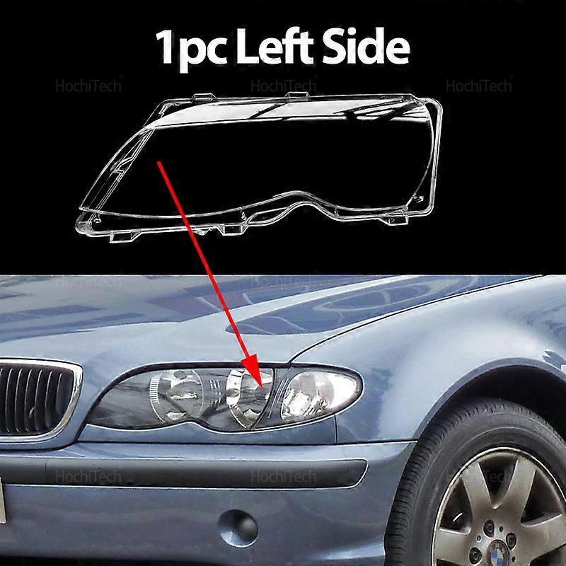 Applies to For BMW 3 Series E46 Sedan 2002-2005 Auto Front Headlight Cover Left and Right Headlamp Shell Mask Lampshade Lens Polycarbonate