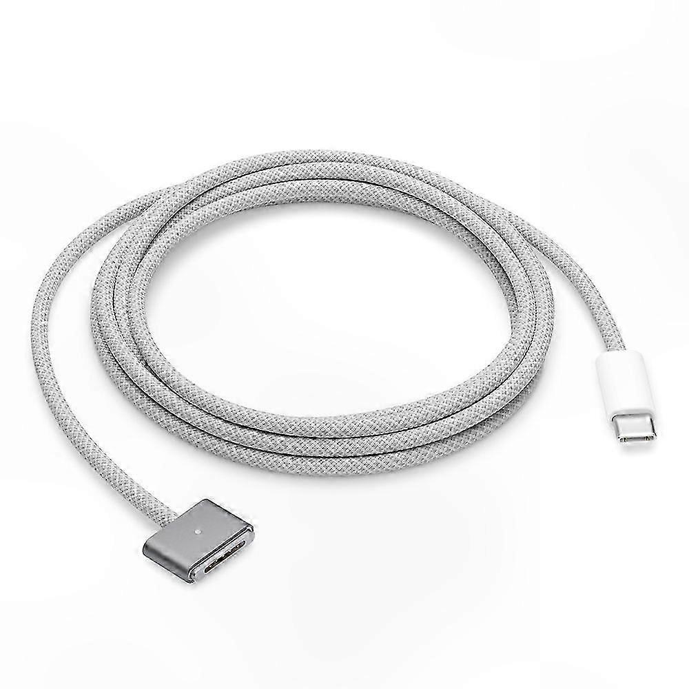 2m 140W USB-C to Magnetic Charging Cable Compatible with MagSafe 3 Braided Cord for MacBook