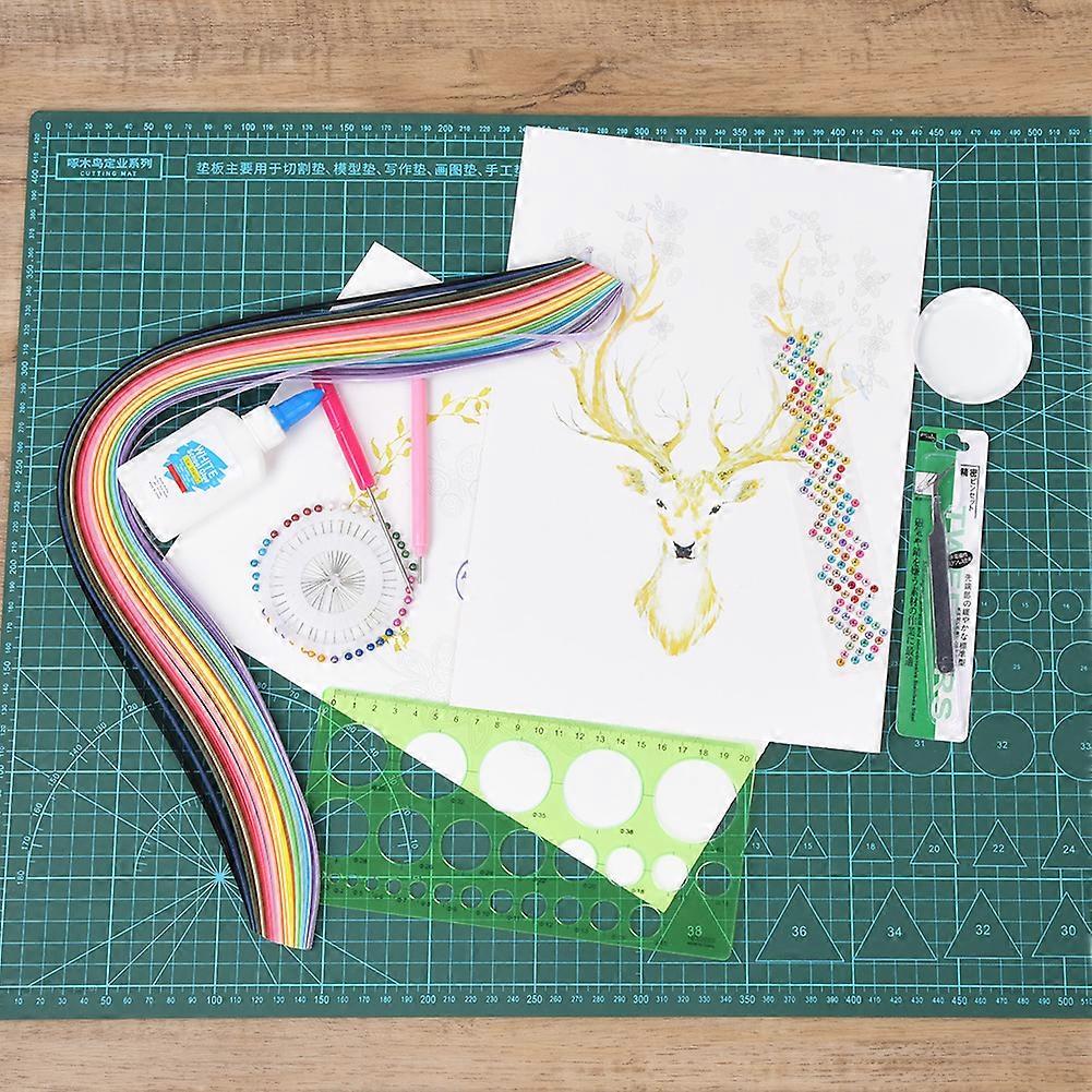 Paper Quilling Tool Beginner Set 36 Color Strips Quilling Pen Pearl Pins DIY Paper Craft