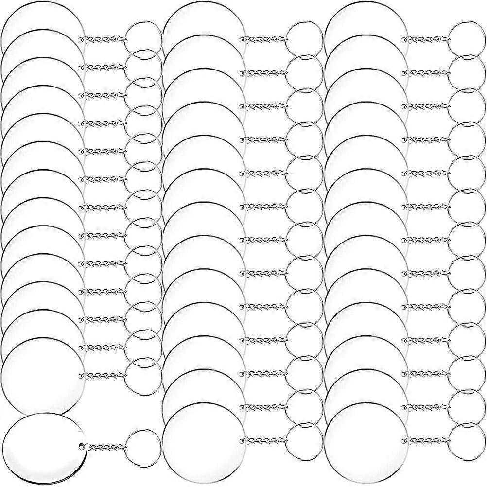 1 Set of Keys Identification Tags Key Chains ID Marks Acrylic Key Chains with Chain