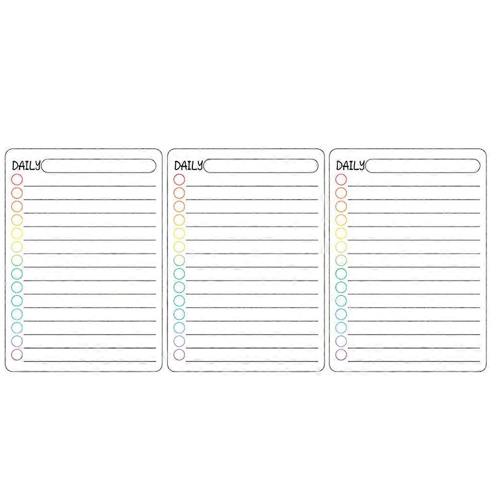 Daily Schedule Whiteboard For Office Staff Magnetic Attachment 21.00X14.80X0.50CM 3Set