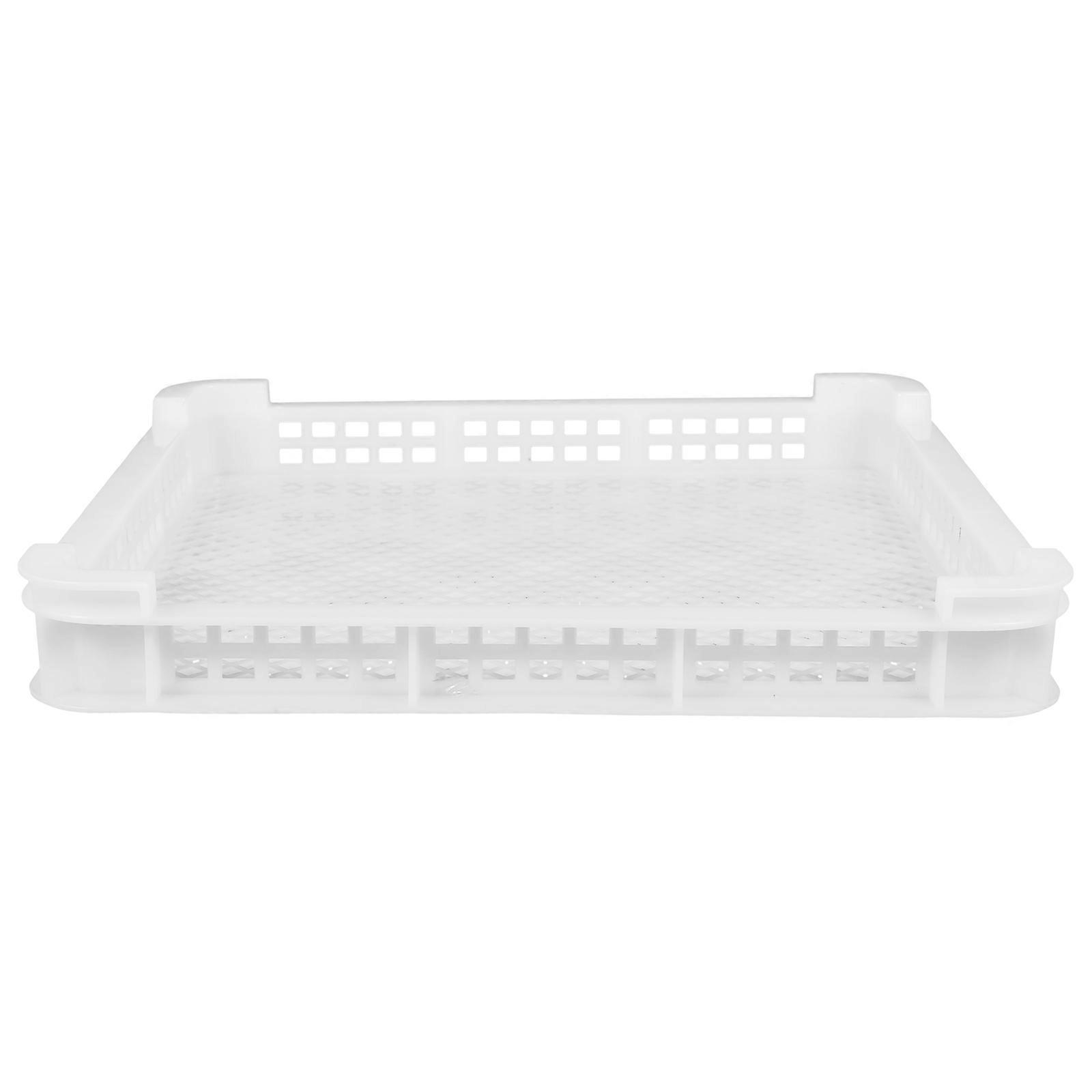 Plastic Quick Freezing & Drying Tray for Seafood and Foods, Hollow Air Curing Design, High Capacity Food Processing Basket