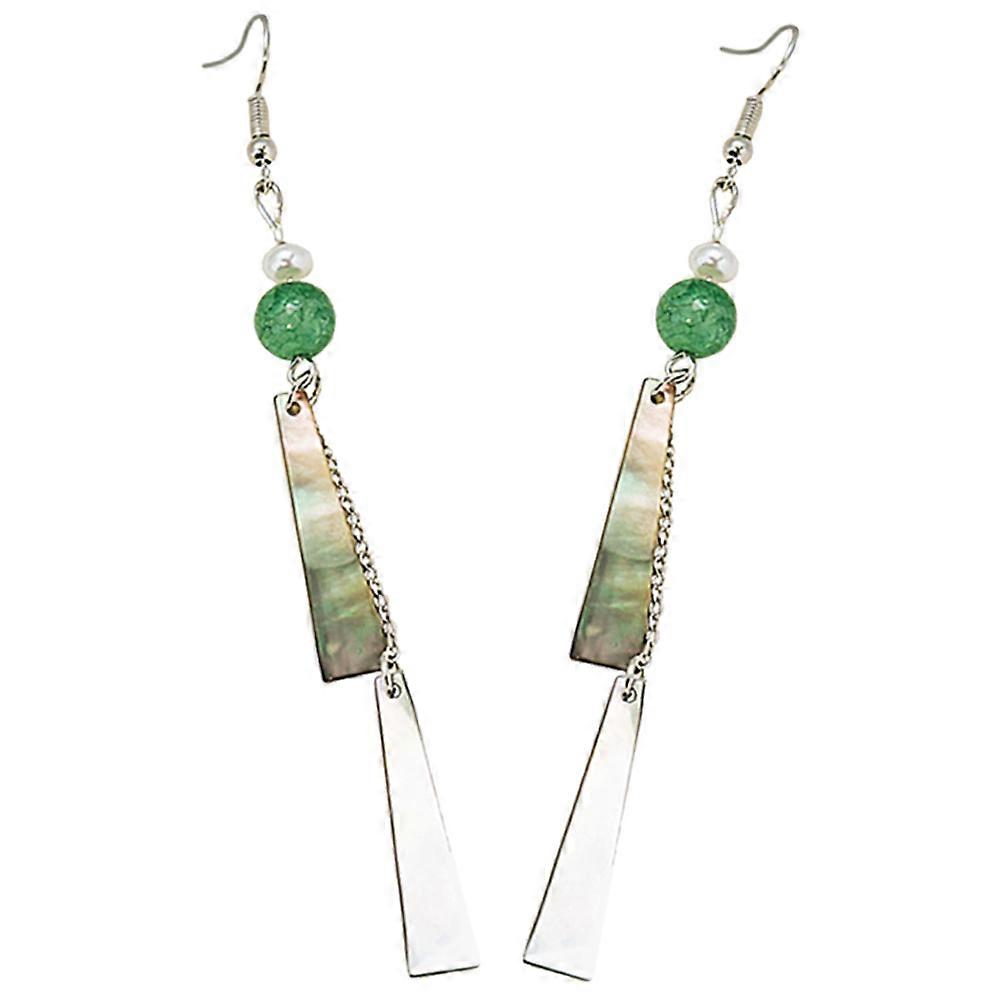Here's a polished and engaging product description for your **Pair of Chinese Geometric Dangle Earrings**:
✨ **Vintage Aesthetic Geometric Dangle